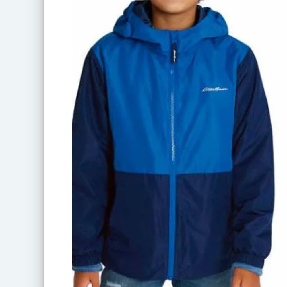 Eddie Bauer Kids Two-Tone Blue Raincoat